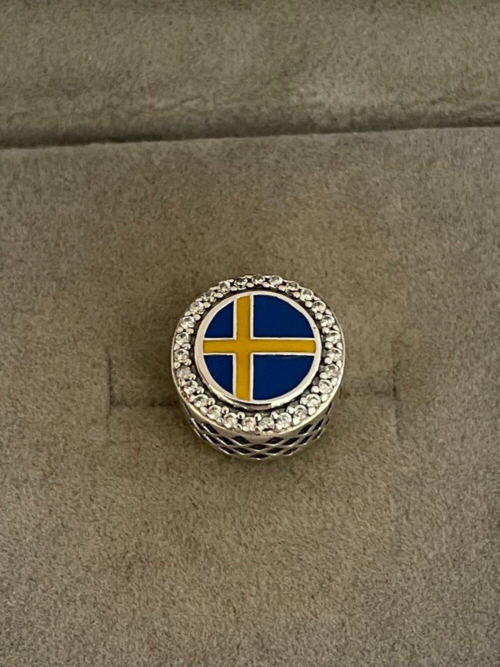 Pandora Sweden Flag Exclusive Charm Bead
